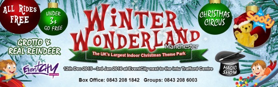 MANCHESTER’S BIGGEST INDOOR CHRISTMAS THEME PARK RETURNS FOR 2015